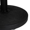 Northlight Black Flat Round Resin Base Stand for Patio Umbrella - 33lbs - 3 of 3