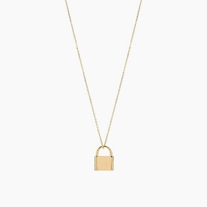 Jennie Lock Pendant Necklace 14k Gold Plated : Target