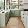 Scalloped Pattern Rugs for Living Room Bedroom Soft Non Slip Low Pile Throw Carpet Washable Foldable Area Rug - 2 of 4