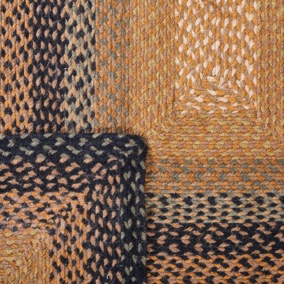 Handmade Braided Natural and Sage Reversible Runner Rug