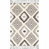 Hauteloom Jarales Cream/Black  Tassel Wool Rug - 4 of 4