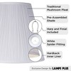 Springcrest Finish Medium Mushroom Pleated Lamp Shade 9" Top x 16" Bottom x 14.5" High x 14.75" Slant (Spider) Replacement with Harp and Finial - 2 of 4