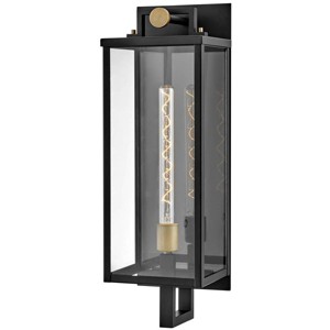 Hinkley - Outdoor Catalina Large Wall Mount Lantern- Black/Burnished Bronze - 1 of 1