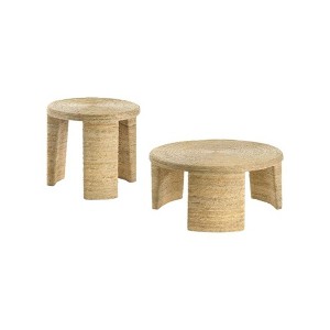 Coaster,Artina 2-piece Rattan Coffee and End Table Set - 1 of 4
