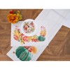 C&F Home 18" Harvest Teal Pumpkin Floral Flower Leaves Cloth Napkins, Set of 6 - image 2 of 3