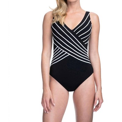 Women's Mock Surplice One Piece Swimsuit - Gottex