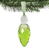 3.75 In Facet Christmas Bulb Ornament Light Reflecting Tree Ornaments - 2 of 2