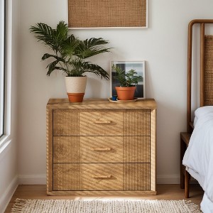 Hommoo 3-Drawer 31.5" Wide Nightstand - 1 of 4