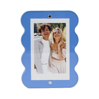 New View Wavy Photo Frame Blue