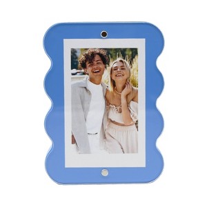 New View Wavy Photo Frame Blue - 1 of 3