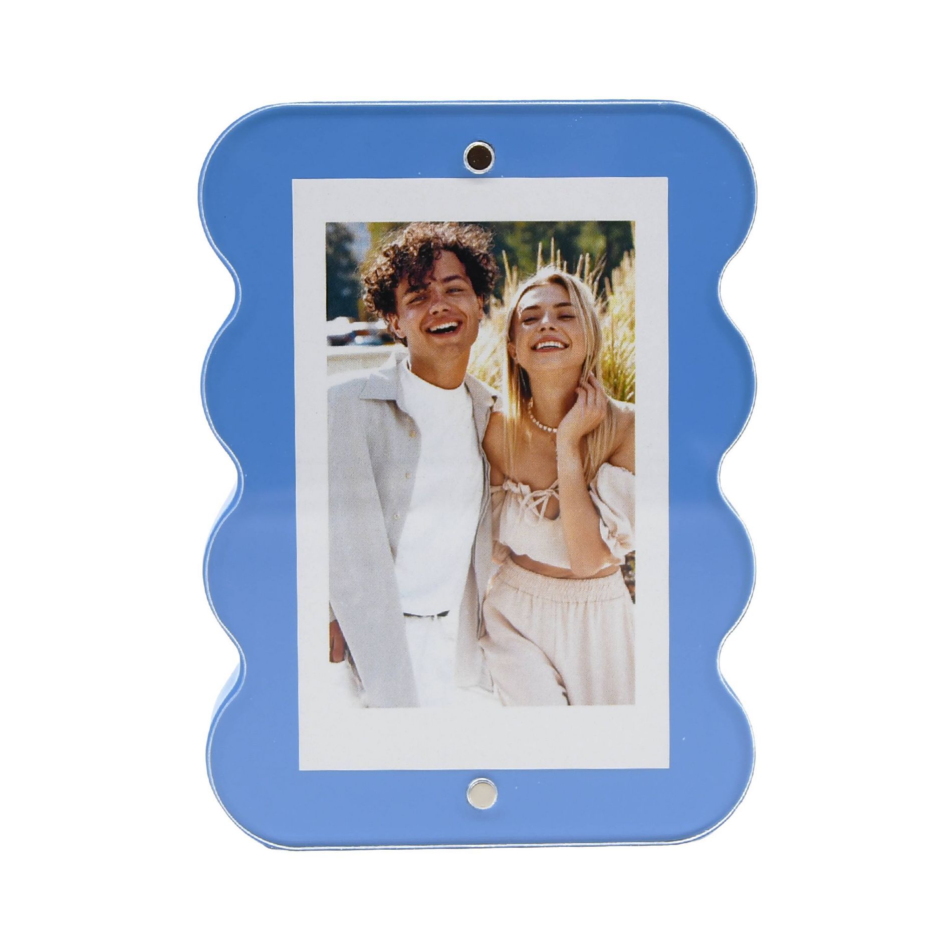 New View Wavy Photo Frame Blue