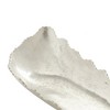 6" x 36" Contemporary Leaf Shaped Aluminum Tray White - Olivia & May - 3 of 4