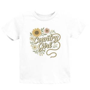 Country Girl Rope Watercolor  - Youth Short Sleeve Graphic T-Shirt - 1 of 2