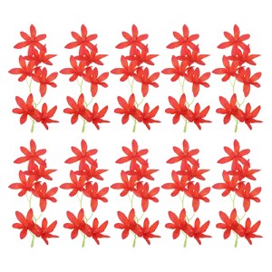 Unique Bargains Artificial Silk Cloth Realistic Wrinkle-resistant Artificial Flower 16 Pcs 7 Inch - 1 of 4