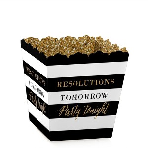 Big Dot of Happiness New Year's Eve - Gold - Party Mini Favor Boxes New Years Eve Party Treat Candy Boxes - Set of 12 - 1 of 4
