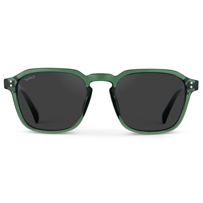 emerald green / black lens