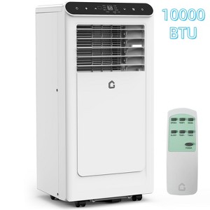 Jojoka 10000 BTU Portable Air Conditioner with Heater, Dual Hose, Quiet Sleep Mode, Dehumidifier & Fan – Remote & Window Kit Included - 1 of 4