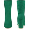 Allegra K Women's Rounded Toe Foldable Ankle Block Heel - 3 of 4