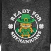 Men's - Garfield - Ready for Shananigans St. Patrick's Day Graphic Fleece Sweatshirt - 2 of 4