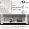 Sapphtopaz TV Stands for Living Room Wooden Retro Narrow Entryway Table with 3 Drawers and 1 Bottom Shelf Rectangle Console Table for Hallway - 4 of 4