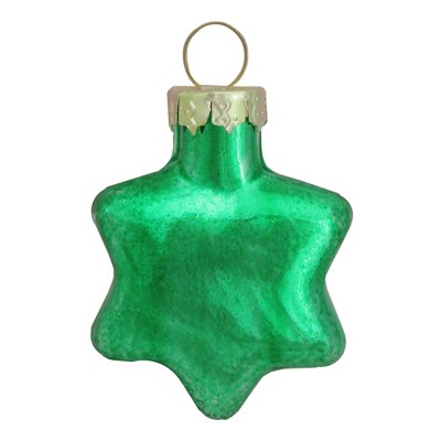 Northlight 56ct Shiny Green Glass Star Christmas Ornaments 1.75" (45mm)