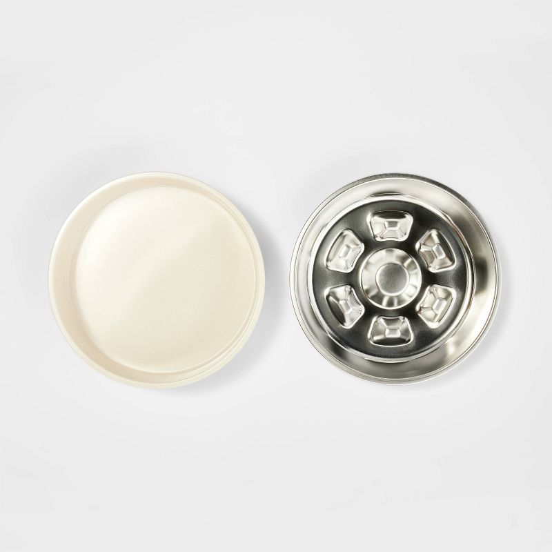 Stainless Steel Slow Feed Dog Bowl - 4 Cups - Cream - Boots &#38; Barkley&#8482;, 2 of 4
