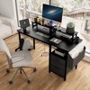 UPHA 47-inch Computer Desk with power outlet,Monitor Stands - 2 of 4