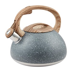 Itopfox Whistling Tea Kettle, Stainless Steel Teapot for Stovetop & Induction Stove, Fast Boiling Water Pot with Loud Whistle, Ergonomic Handle - 1 of 4
