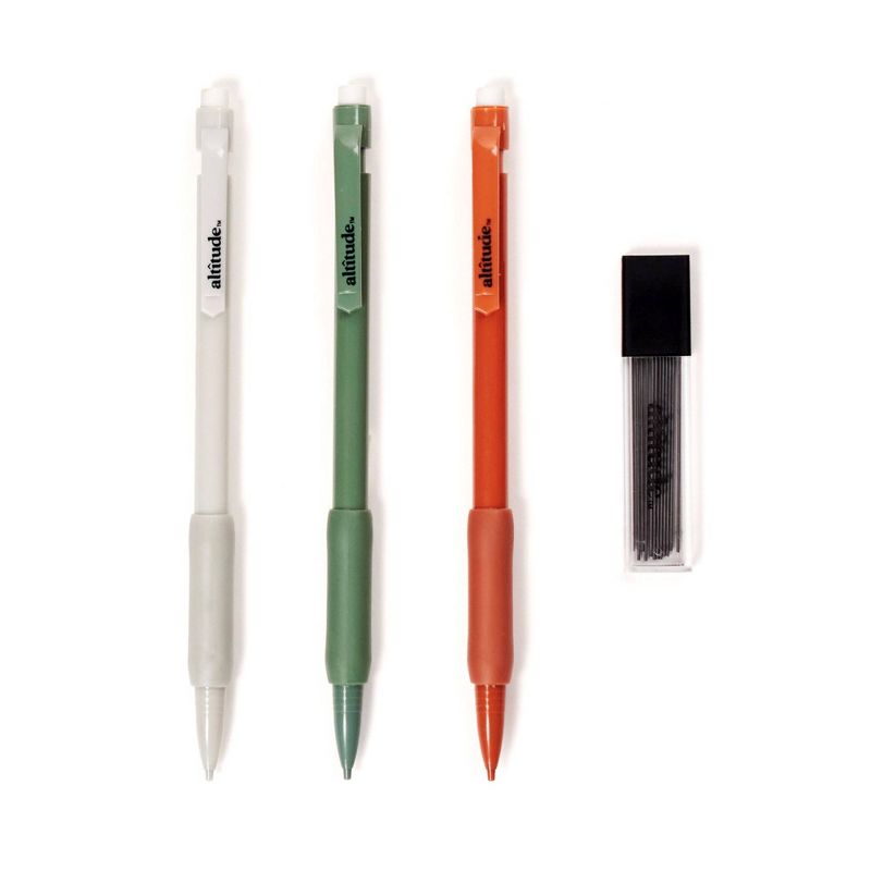 Altitude 4pc Mechanical Pencils with Lead Refill Assorted Colors, 3 of 7