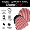 SharpChef Heat and Slip Resistant Neoprene Oven Mitts Set, Soft Cotton Lining, Waterproof, BPA-Free, 2 Count - 2 of 4