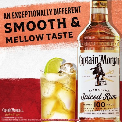 Captain Morgan 100 Proof Spiced Rum - Plastic Bottle