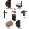 Corner Bar Cabinet with Glass Holder, Industrial Wine Cabinet with Adjustable Shelf, Liquor Cabinet Bar Cabinet, Corner Display Cabinet - 3 of 4