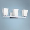 Minka Lavery Modern Wall Light Chrome Hardwired 20 3/4" 3-Light Fixture Soft Etched Opal Glass Shade for Bathroom Vanity Hallway - 2 of 2