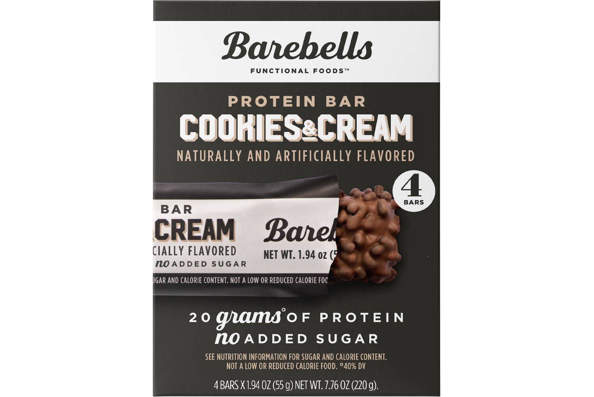 Barebells Nutrition Bars - Cookies & Cream - 7.76oz/4pk