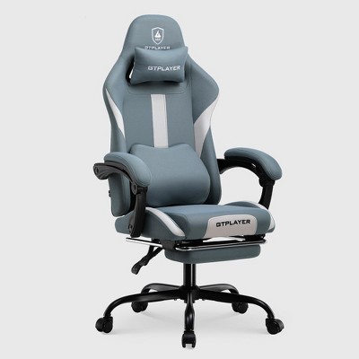 GTPLAYER Ergonomic Gaming Chair with Footrest, Lumbar Support, Breathable Computer Chair with Pocket Spring Cushion, Chairs for Adults