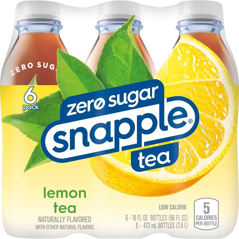 Snapple Zero Sugar Lemon Tea - 6pk/16 fl oz Bottles, 3 of 9