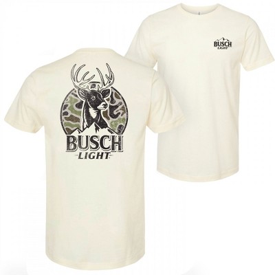 Adult Busch Light Deer Hunting Camo Logo T-Shirt