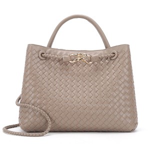 Generic Woven Tote Bag for Women Crossbody Handbag,Vegan Leather Large Tote Purse - 1 of 4