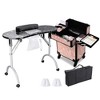 Byootique Manicure Table Nail Desk & Rolling Makeup Train Case Kit - 3 of 4