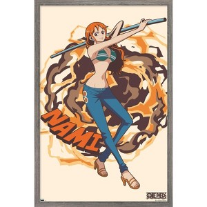Trends International One Piece: Fishman Island - Nami Staff Framed Wall Poster Prints - 1 of 4