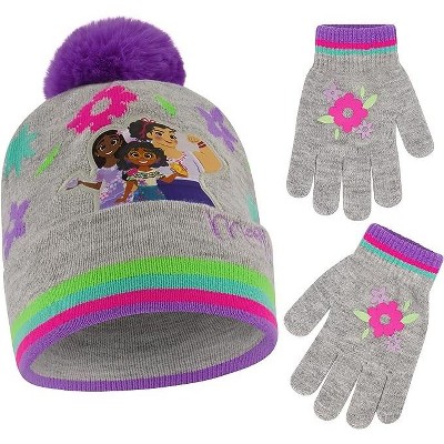 Disney Encanto Girl’s Winter Hat And Mittens Or Gloves Set, Ages 4-7 ...