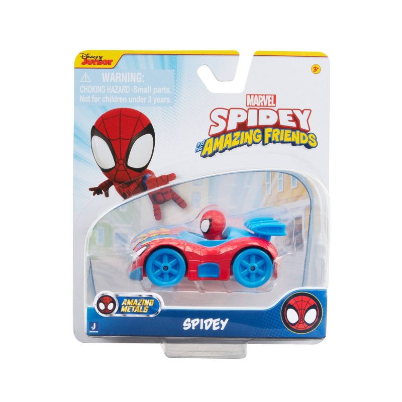 Spidey and His Amazing Friends Amazing Metals Diecast Vehicle - Spidey, 4 of 6