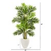 Nearly Natural 63-in Areca Palm Artificial Tree in White Planter - 2 of 2