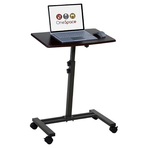  LOHISHILO Mobile Stand Up Desk Adjustable Laptop Desk