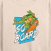 Women's - Teenage Mutant Ninja Turtles - So Board Lightweight French Terry Wide Neck Long Sleeve Shirt - 2 of 4