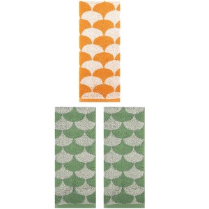 REGALWOVEN 3 Pack Geometric Pattern Soft Absorbent Cotton Hand Towels for Bathroom 13" x 29" - 1 of 4