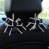 Anna-Kaci Decorative Ribbon Bow Car Headrest Hooks 2-Piece Set for Handbags and Accessories - 4 of 4