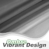 LunaLulinlk Gray Ombre Fabric Shower Curtain - 3 of 4