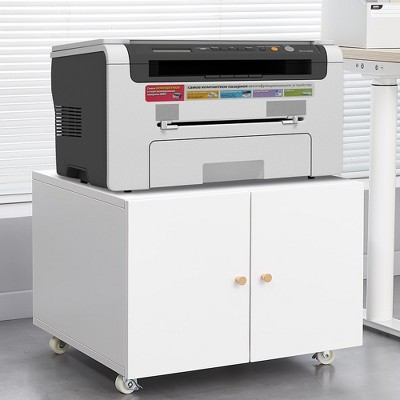 Office furniture Copier Cabinet 2 door steel copier stand mobile pedestal file Printer Stand