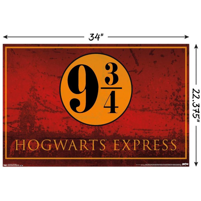 Trends International The Wizarding World: Harry Potter - Hogwarts Express 9 3/4 Unframed Wall Poster Prints, 3 of 7